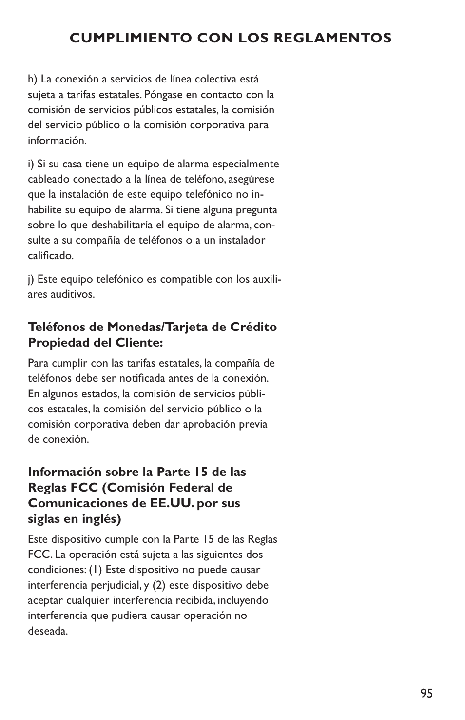 Clarity C4210 User Manual | Page 95 / 152