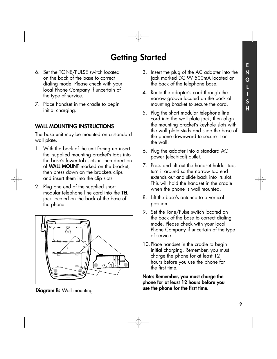 Getting started | Clarity 430 User Manual | Page 9 / 28