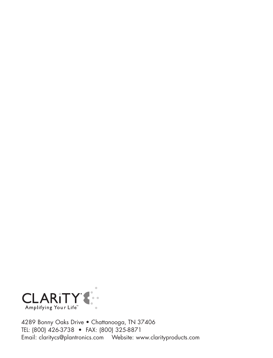 Clarity Telephone User Manual | 38 pages