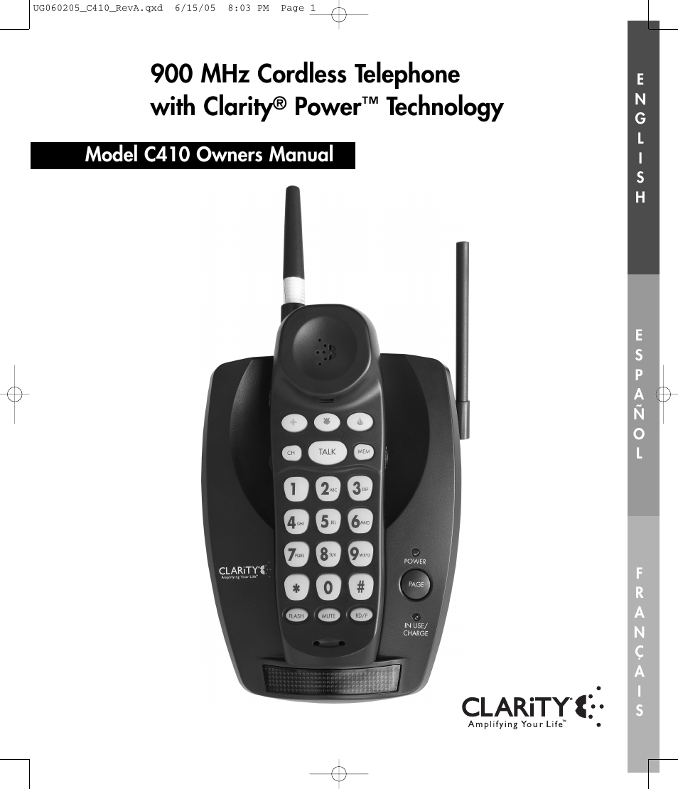 Clarity C410 User Manual | 80 pages