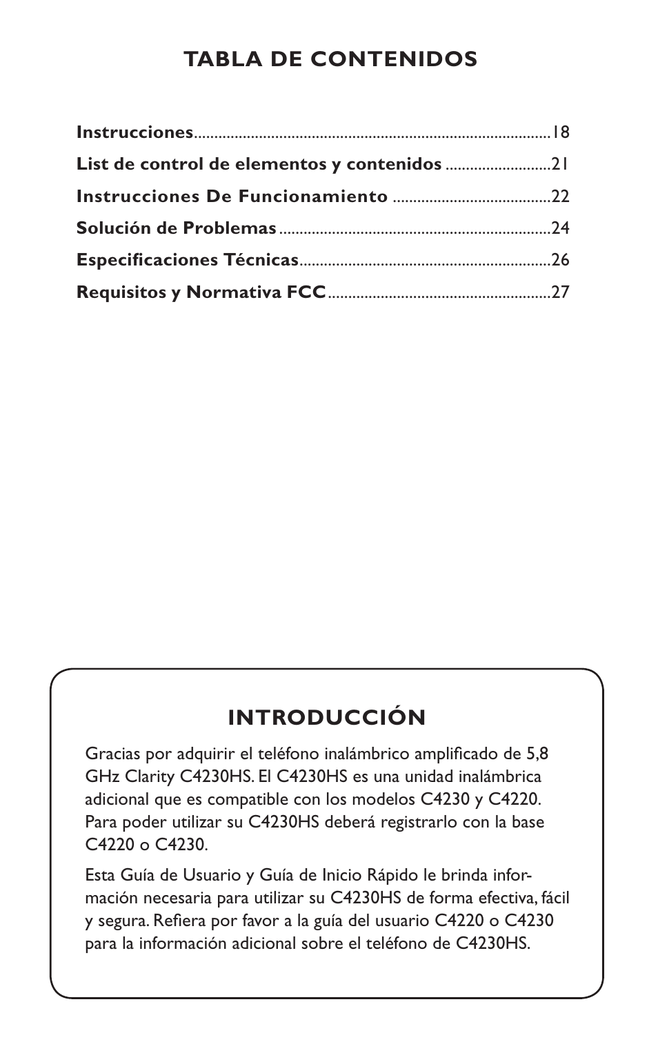 Clarity C4230HS User Manual | Page 19 / 48