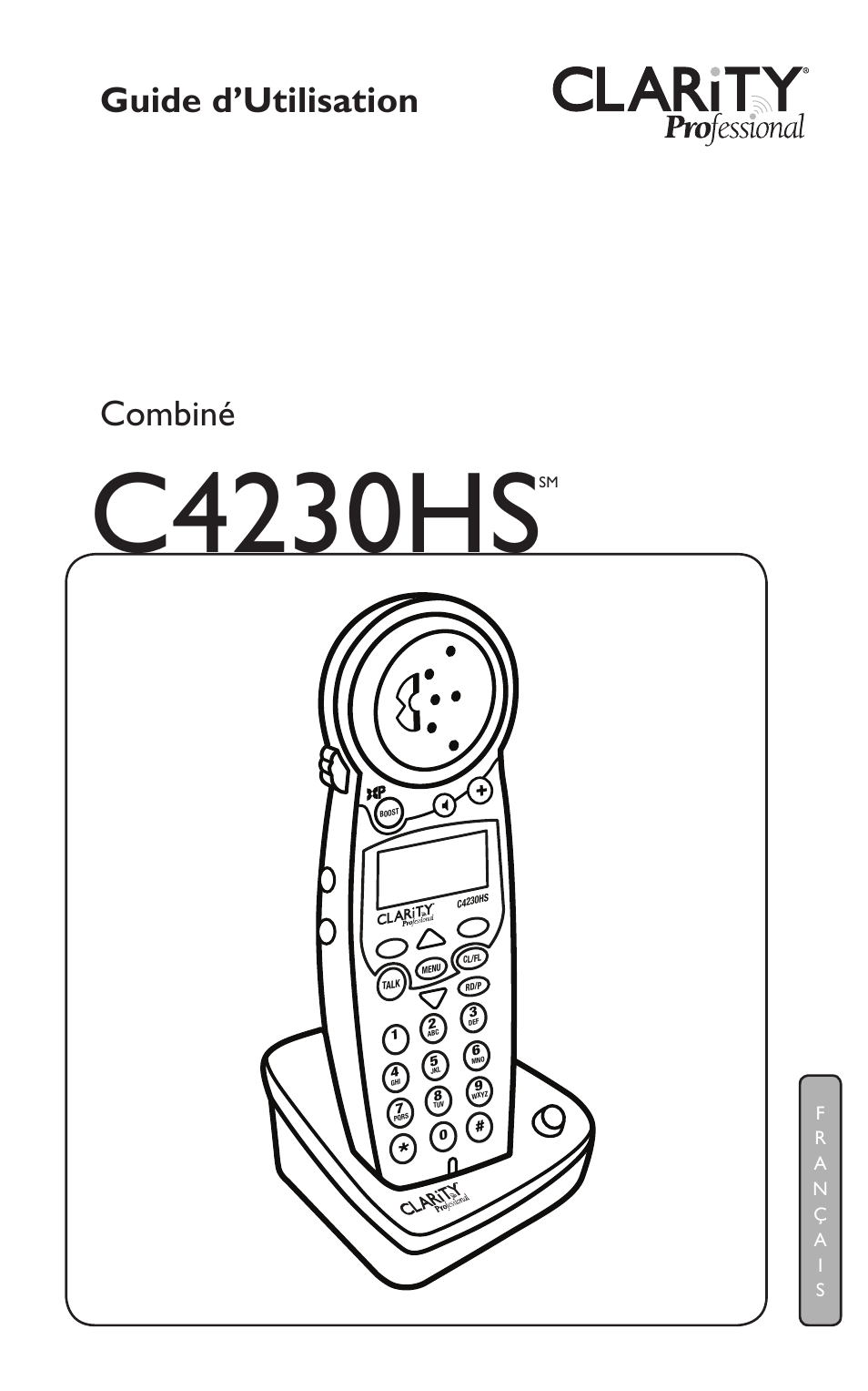 C4230hs, Guide d’utilisation combiné | Clarity C4230HS User Manual | Page 33 / 48