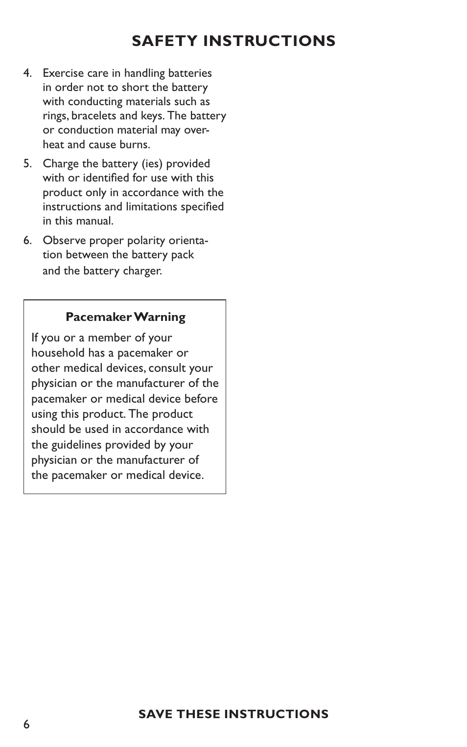 Safety instructions | Clarity C4230HS User Manual | Page 6 / 48