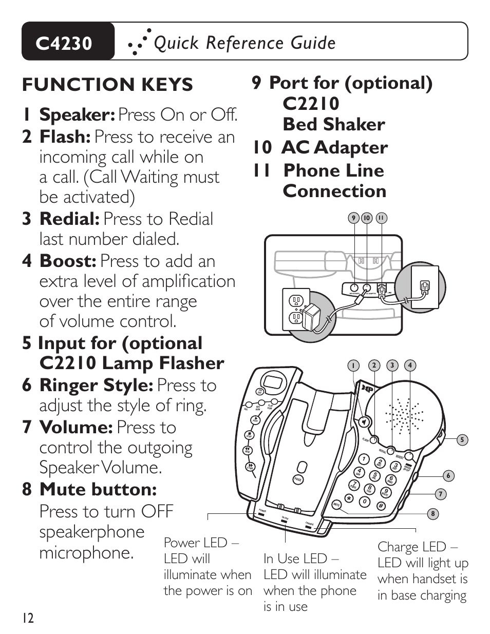 Clarity C4230 User Manual | Page 12 / 65