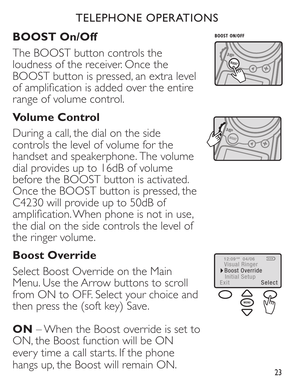 Clarity C4230 User Manual | Page 23 / 65