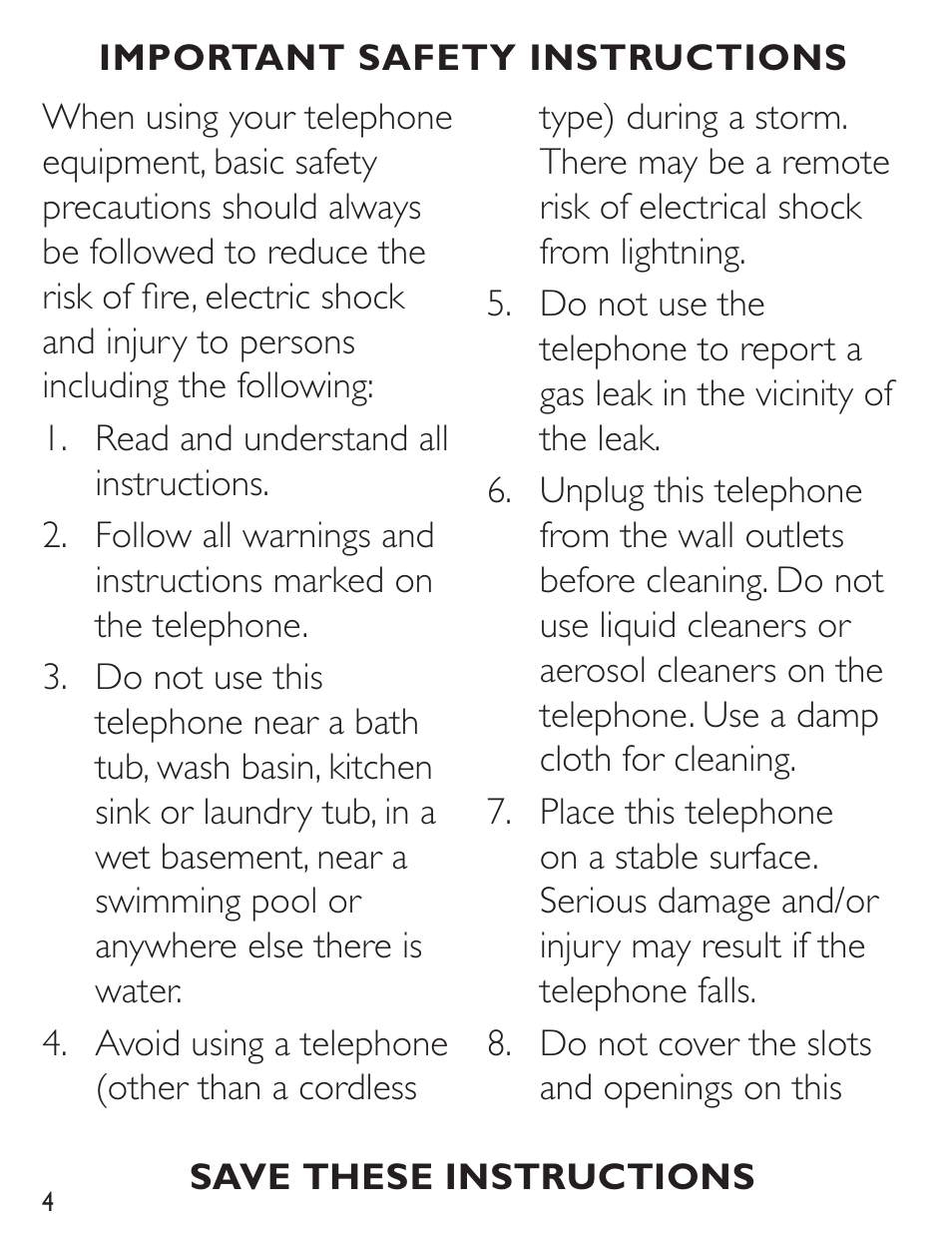 Clarity C4230 User Manual | Page 4 / 65