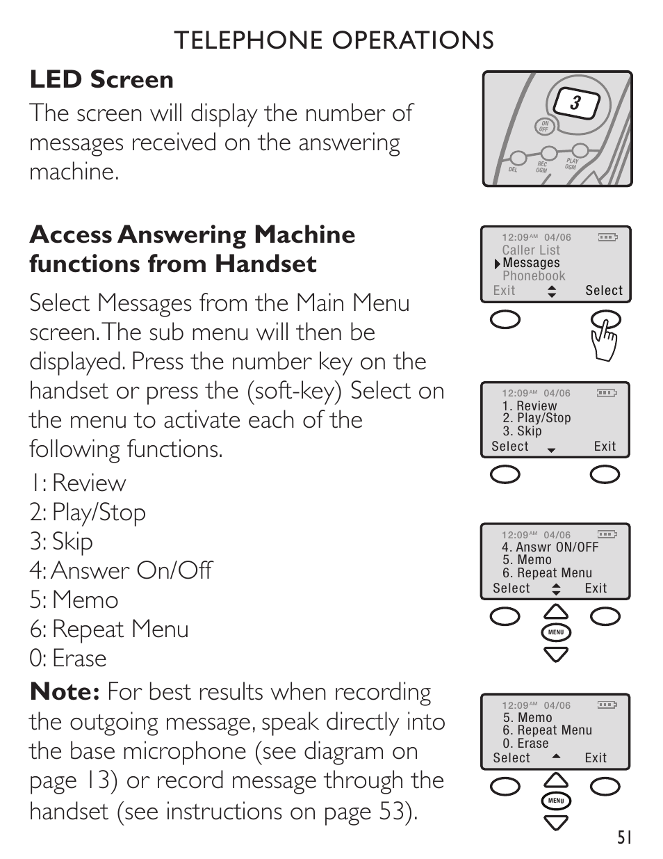 Telephone operations | Clarity C4230 User Manual | Page 51 / 65