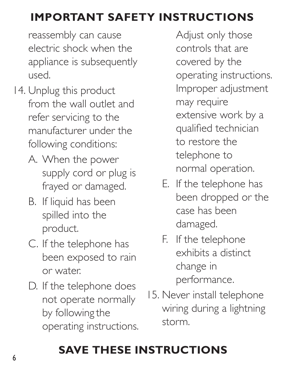 Clarity C4230 User Manual | Page 6 / 65