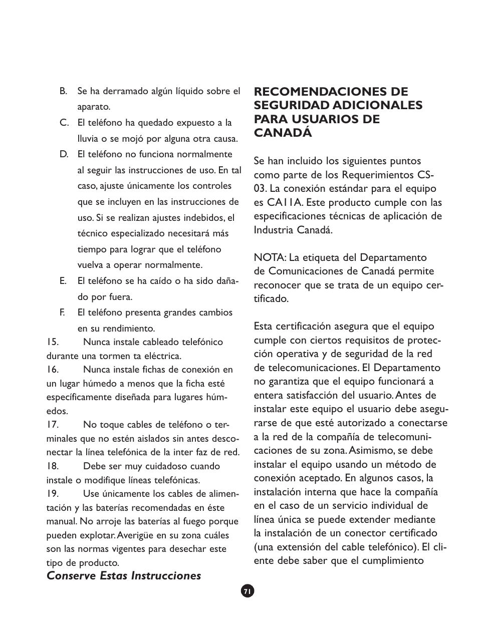 Clarity CLS 45i User Manual | Page 75 / 108
