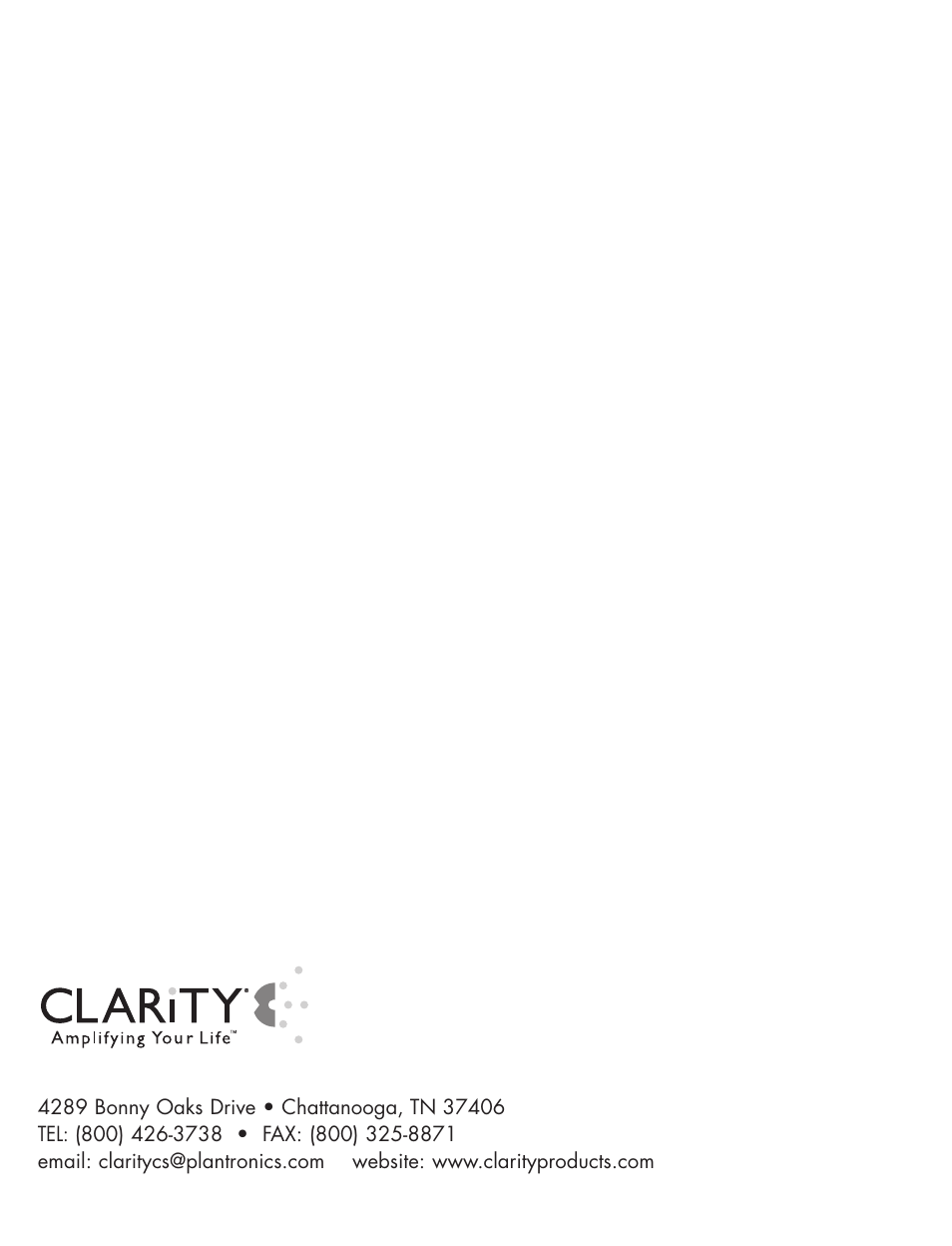 Clarity XL-25S User Manual | 27 pages
