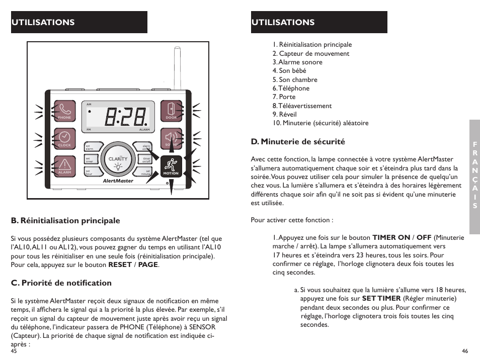 Clarity ALERTMASTER AL10 User Manual | Page 24 / 45