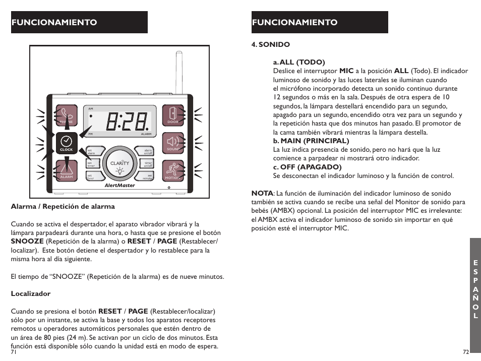 Clarity ALERTMASTER AL10 User Manual | Page 37 / 45