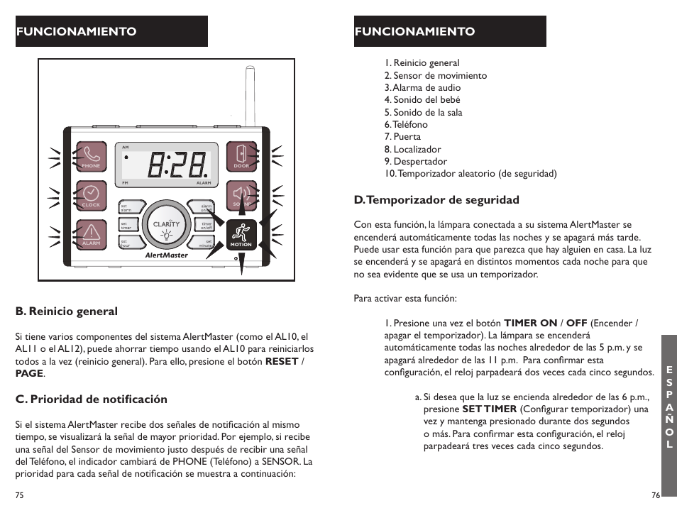 Clarity ALERTMASTER AL10 User Manual | Page 39 / 45