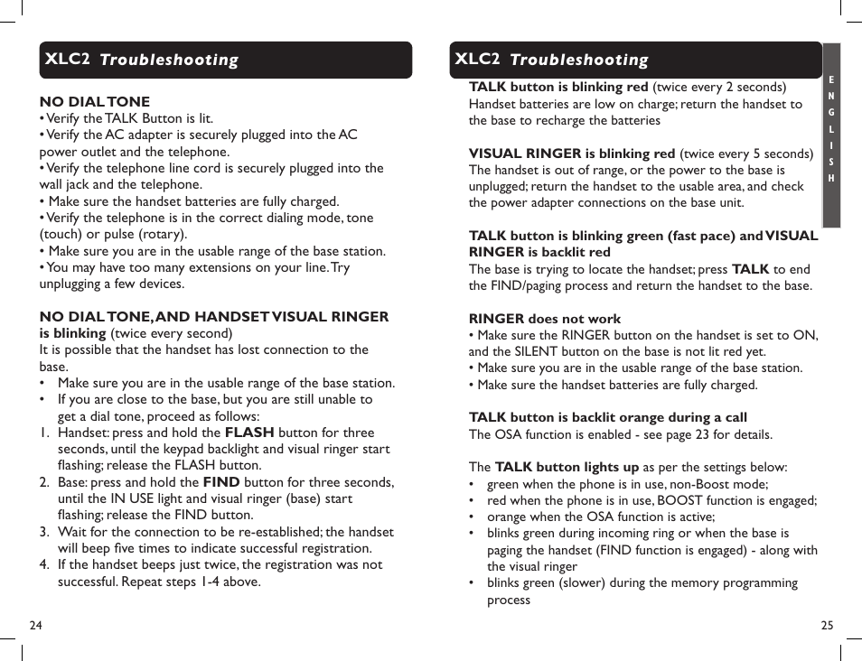 Clarity Professional XLC2 User Manual | Page 14 / 61