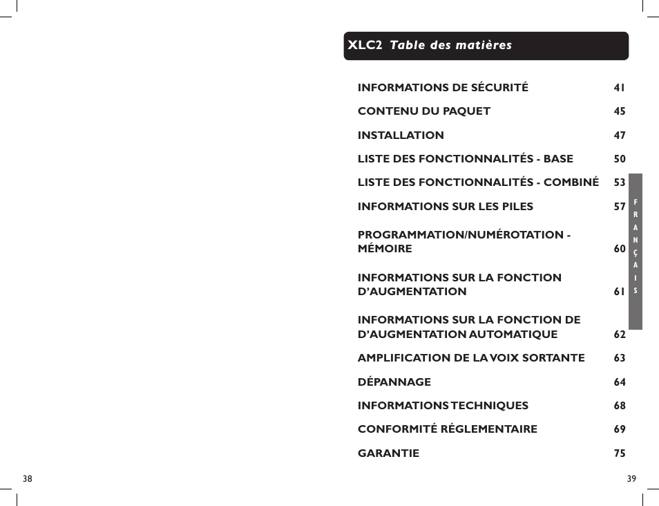 Clarity Professional XLC2 User Manual | Page 21 / 61