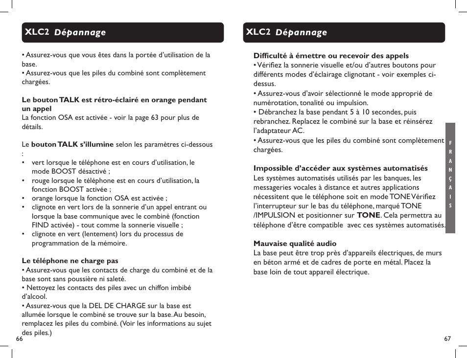 Clarity Professional XLC2 User Manual | Page 35 / 61