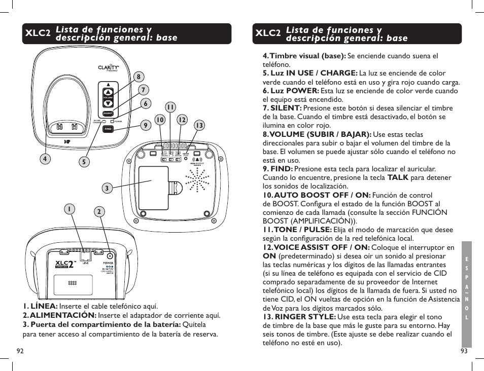 Clarity Professional XLC2 User Manual | Page 48 / 61