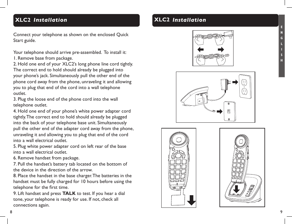 Installation xlc2 installation, Xlc2 | Clarity Professional XLC2 User Manual | Page 6 / 61