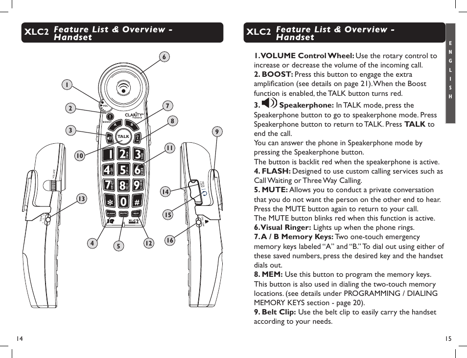 Clarity Professional XLC2 User Manual | Page 9 / 61