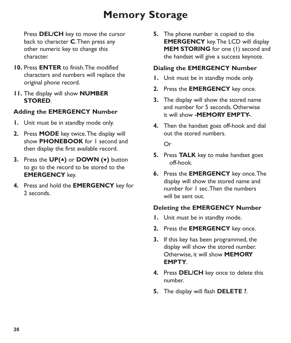 Clarity C600 User Manual | Page 20 / 32