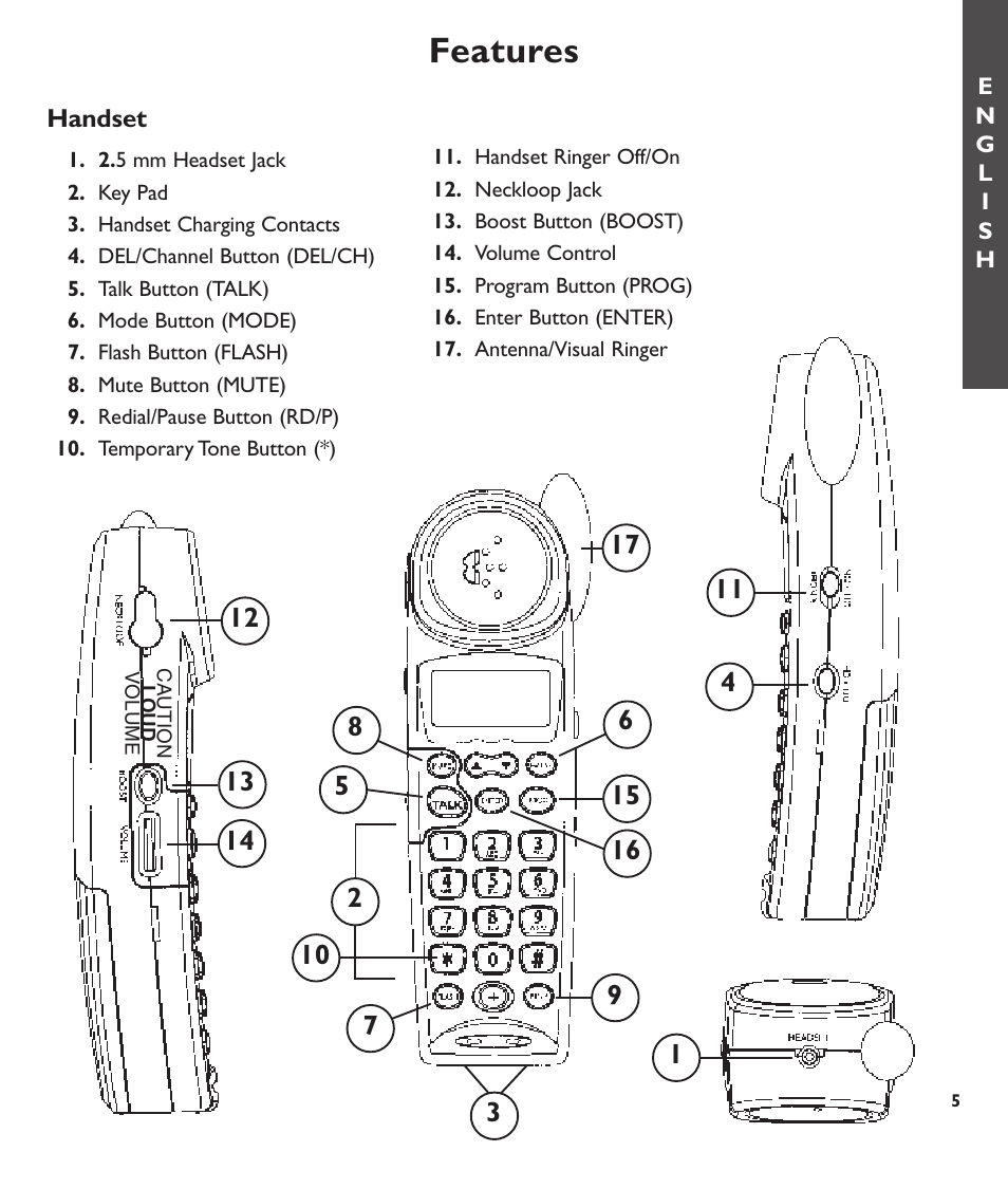 Features | Clarity C600 User Manual | Page 5 / 32