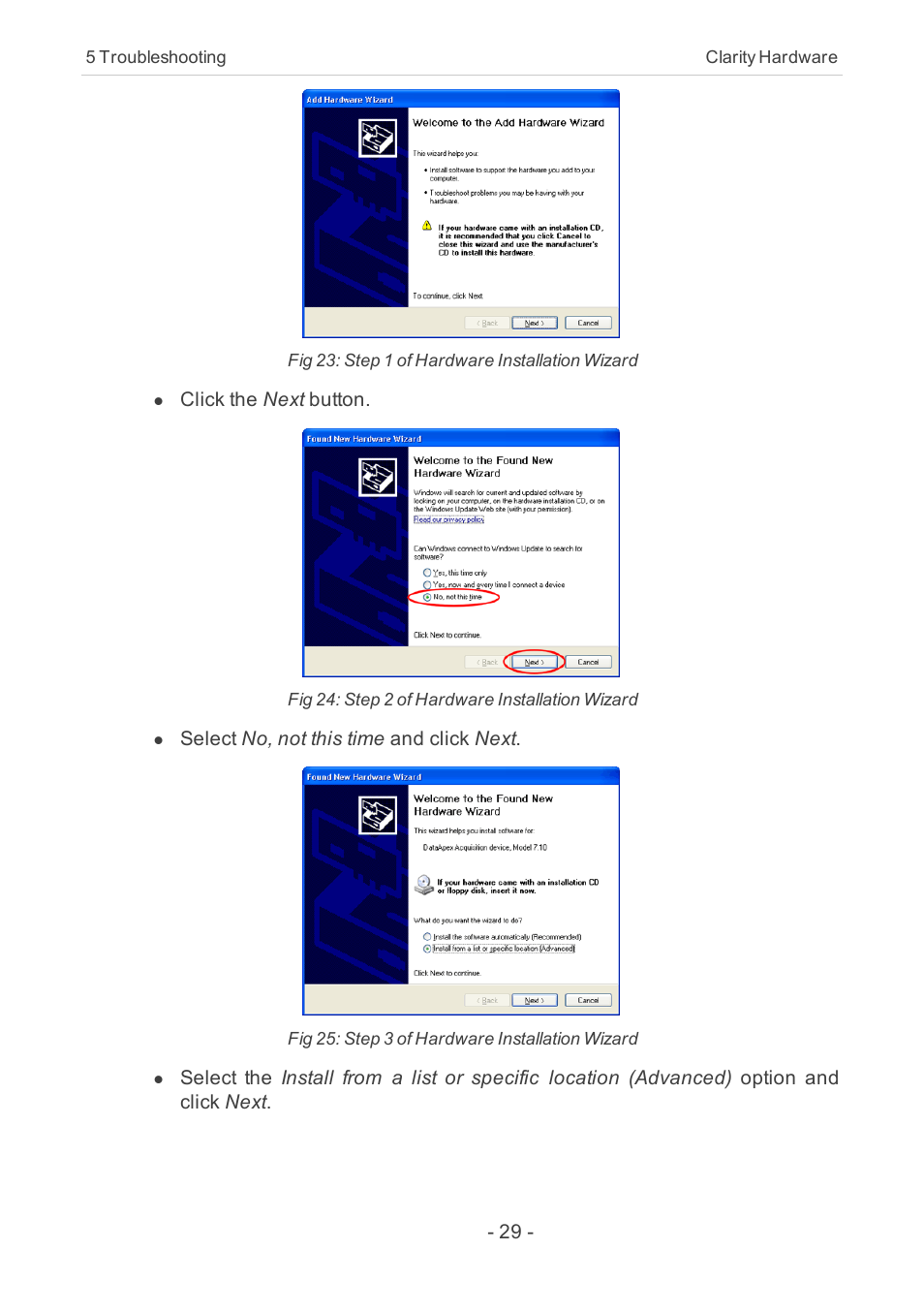 Clarity INT9 User Manual | Page 33 / 47