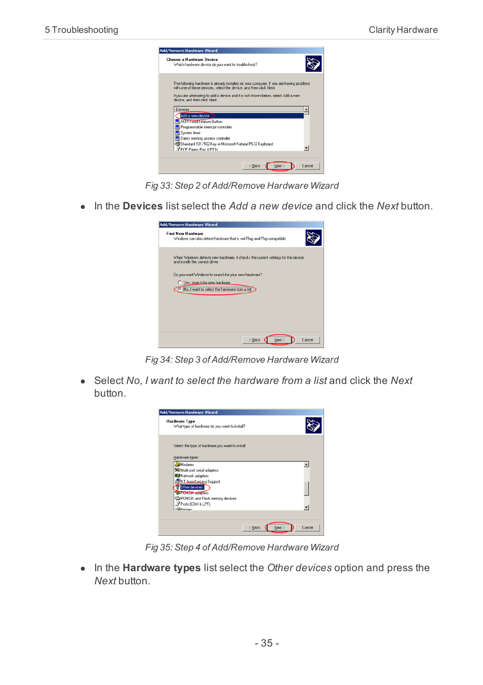 Clarity INT9 User Manual | Page 39 / 47