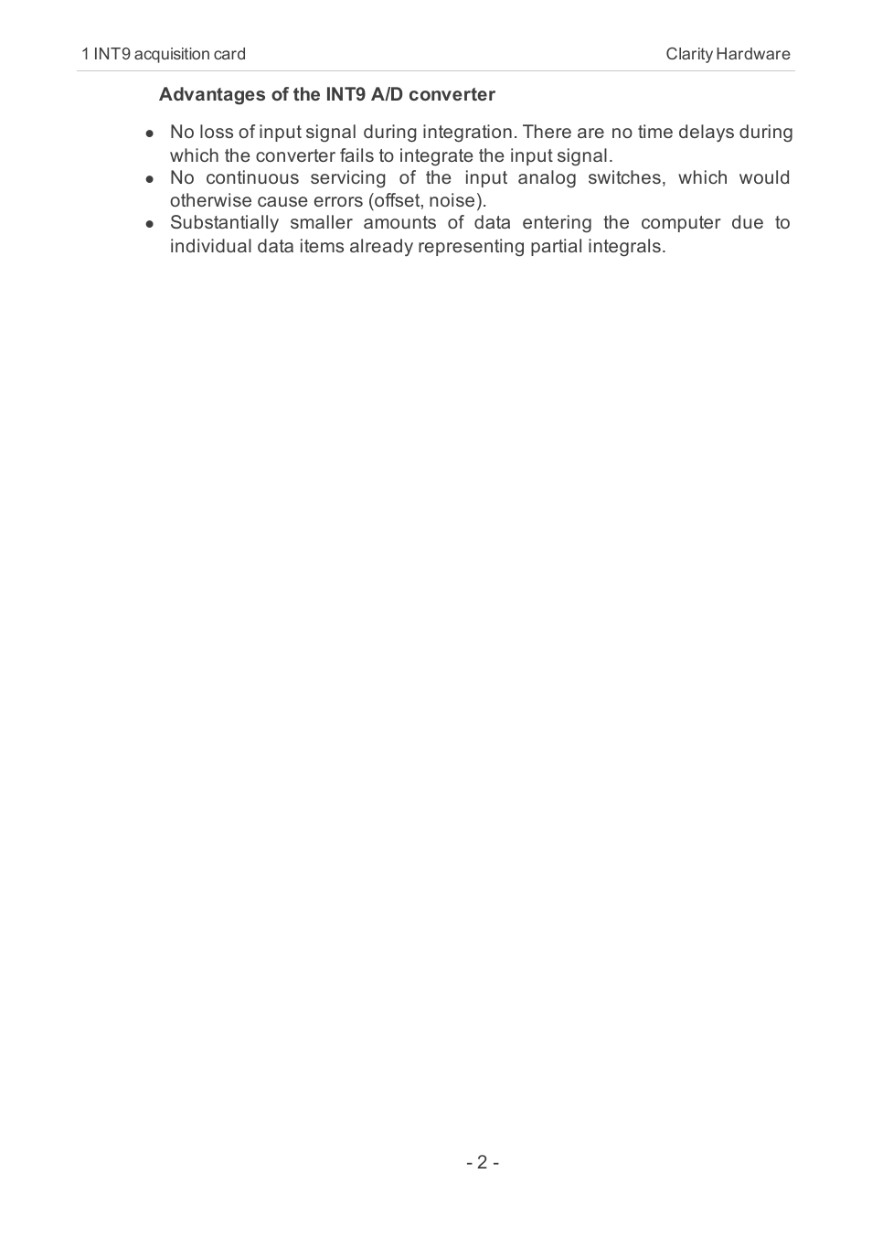 Clarity INT9 User Manual | Page 6 / 47