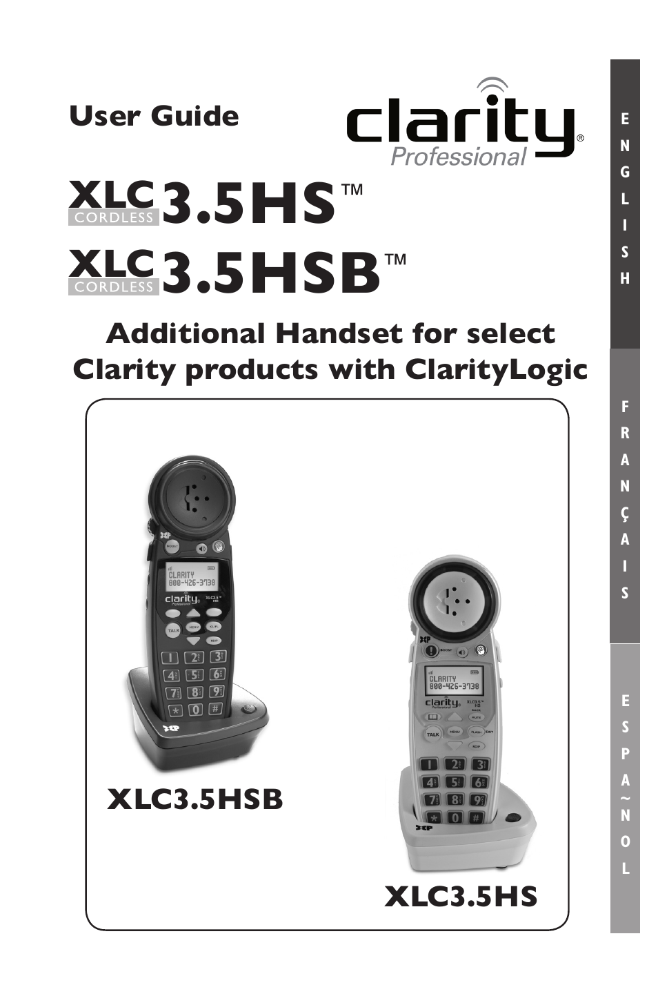 Clarity XLC Cordless 3.5HSB User Manual | 56 pages
