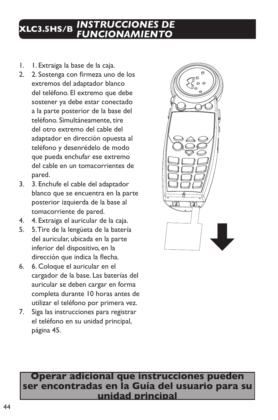 Clarity XLC Cordless 3.5HSB User Manual | Page 44 / 56