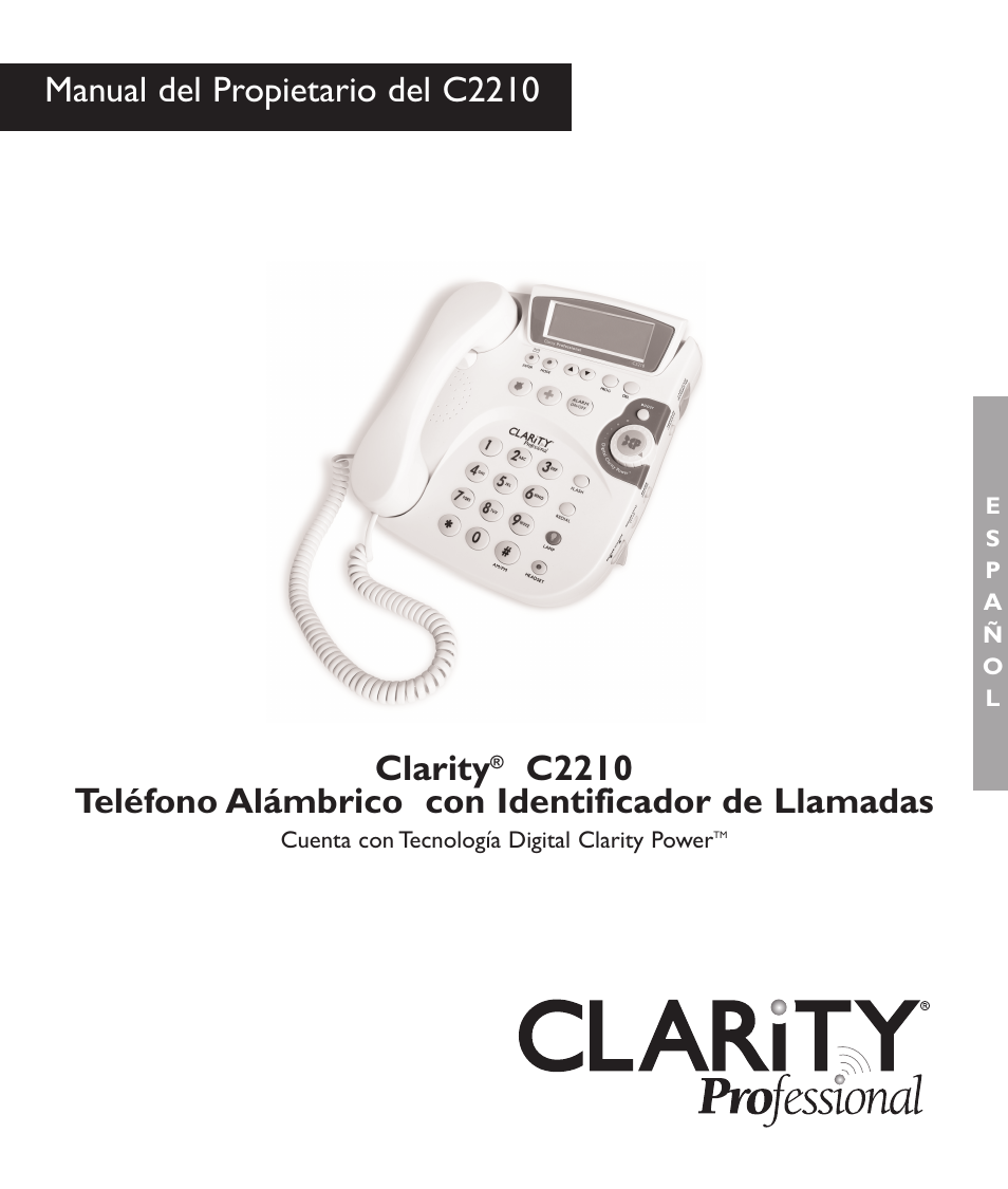 Manual del propietario del c2210, Clarity | Clarity C2210 User Manual | Page 34 / 102