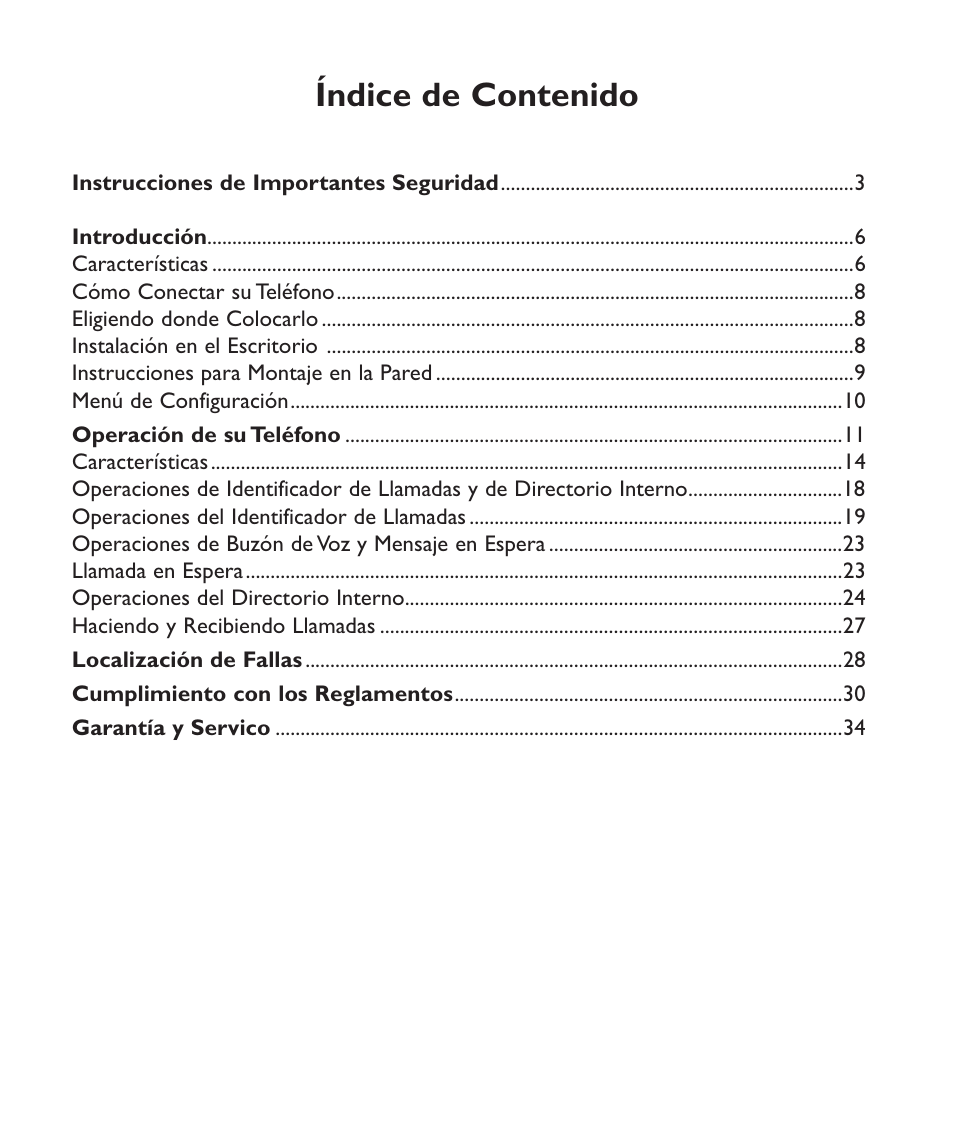 Clarity C2210 User Manual | Page 35 / 102