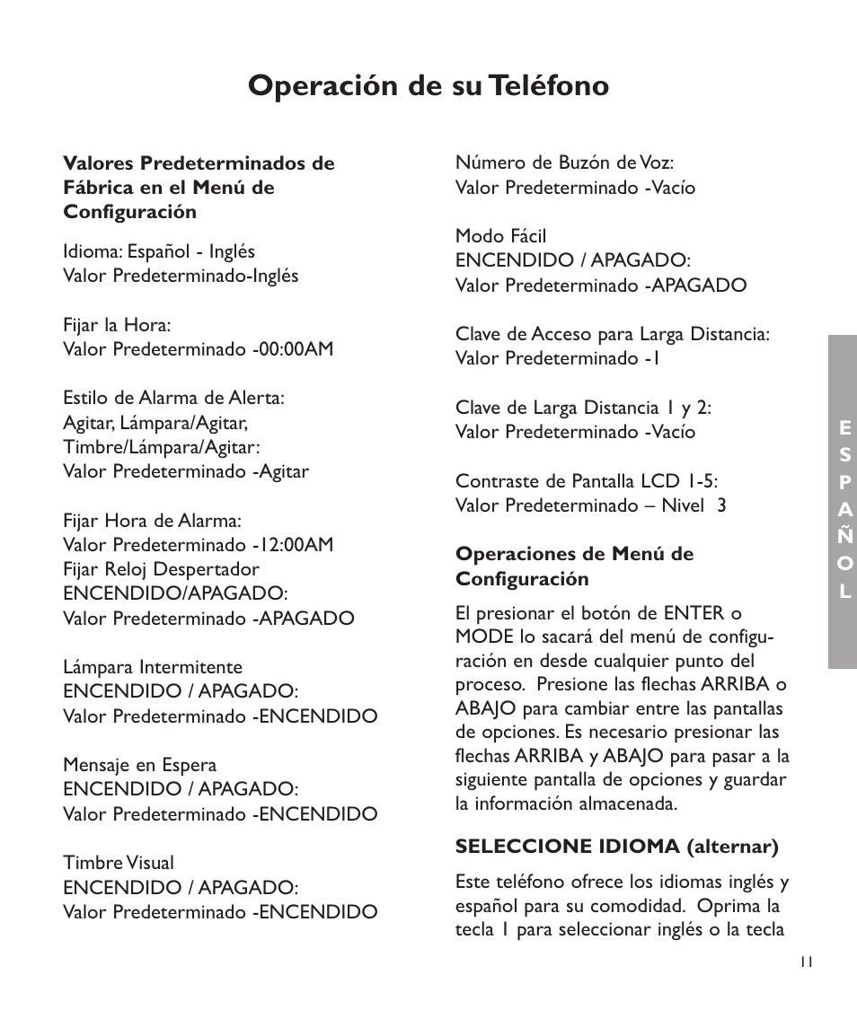 Operación de su teléfono | Clarity C2210 User Manual | Page 44 / 102