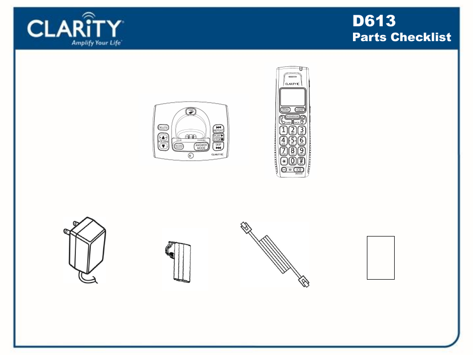 D613 | Clarity D613 User Manual | Page 4 / 16