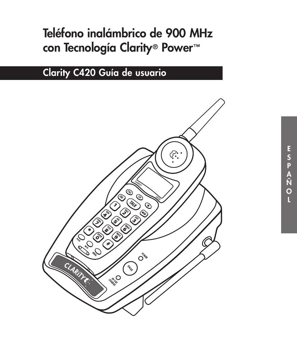 Power, Clarity c420 guía de usuario | Clarity 420 User Manual | Page 27 / 92