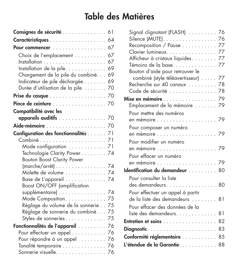 Clarity 420 User Manual | Page 60 / 92