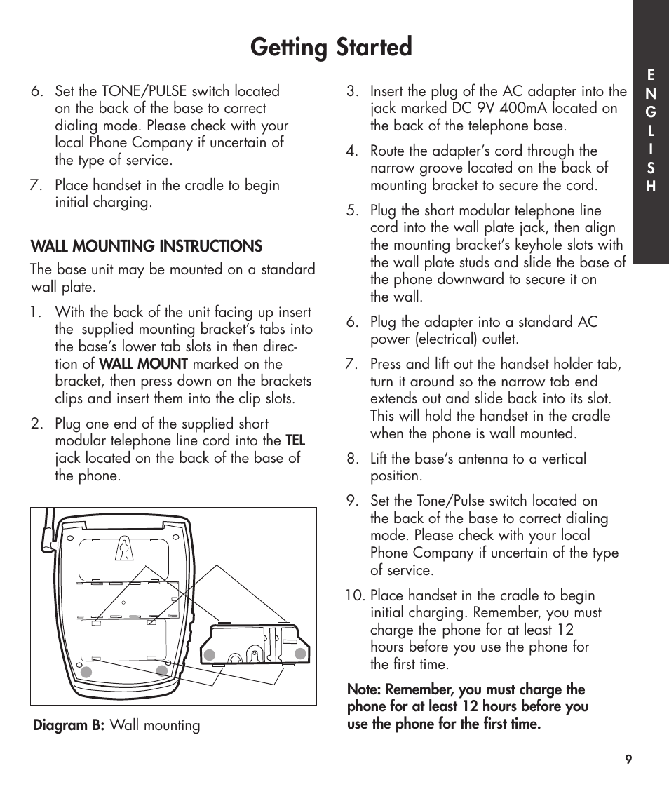 Getting started | Clarity 420 User Manual | Page 9 / 92