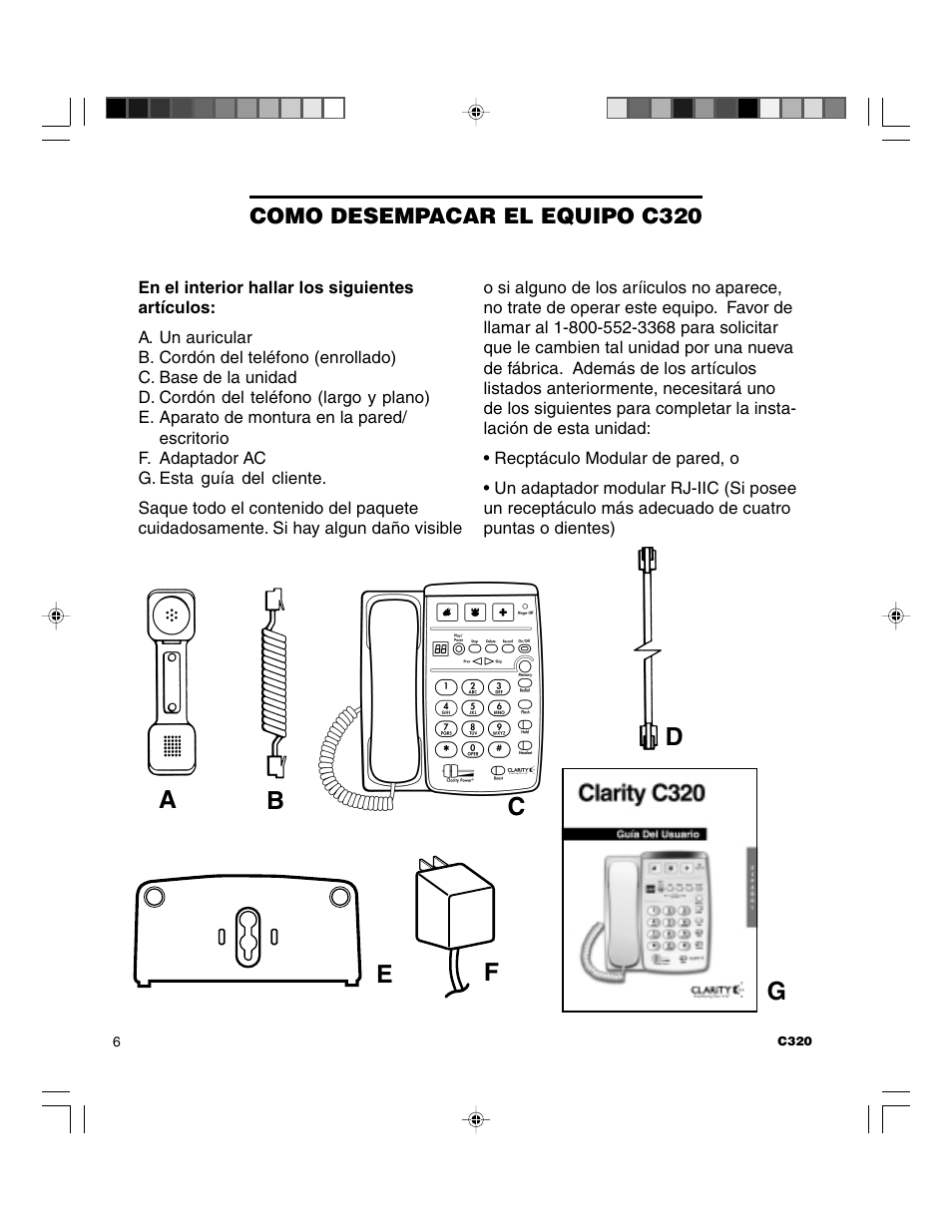 Clarity C320 User Manual | Page 34 / 88