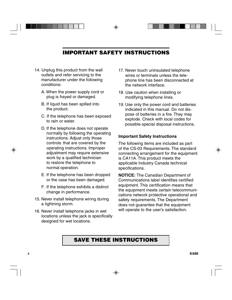 Clarity C320 User Manual | Page 4 / 88