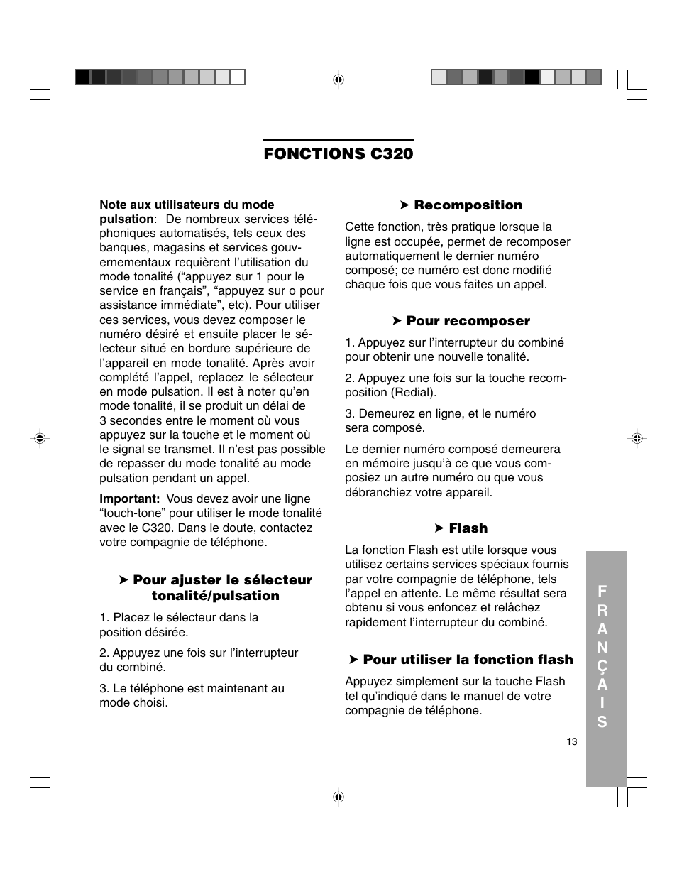 Clarity C320 User Manual | Page 73 / 88