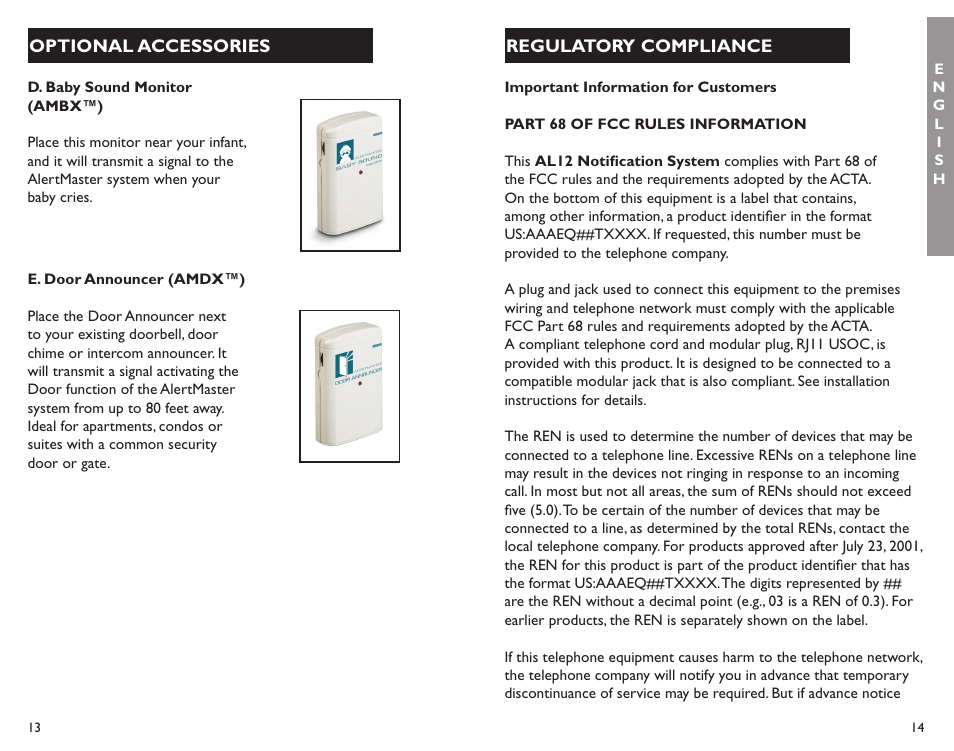 Clarity ALERTMASTER AL12 User Manual | Page 8 / 32