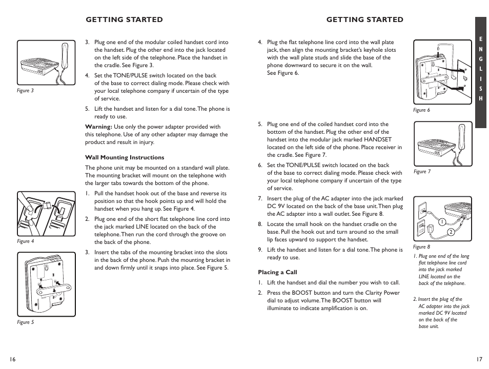 Clarity XL50 User Manual | Page 9 / 53