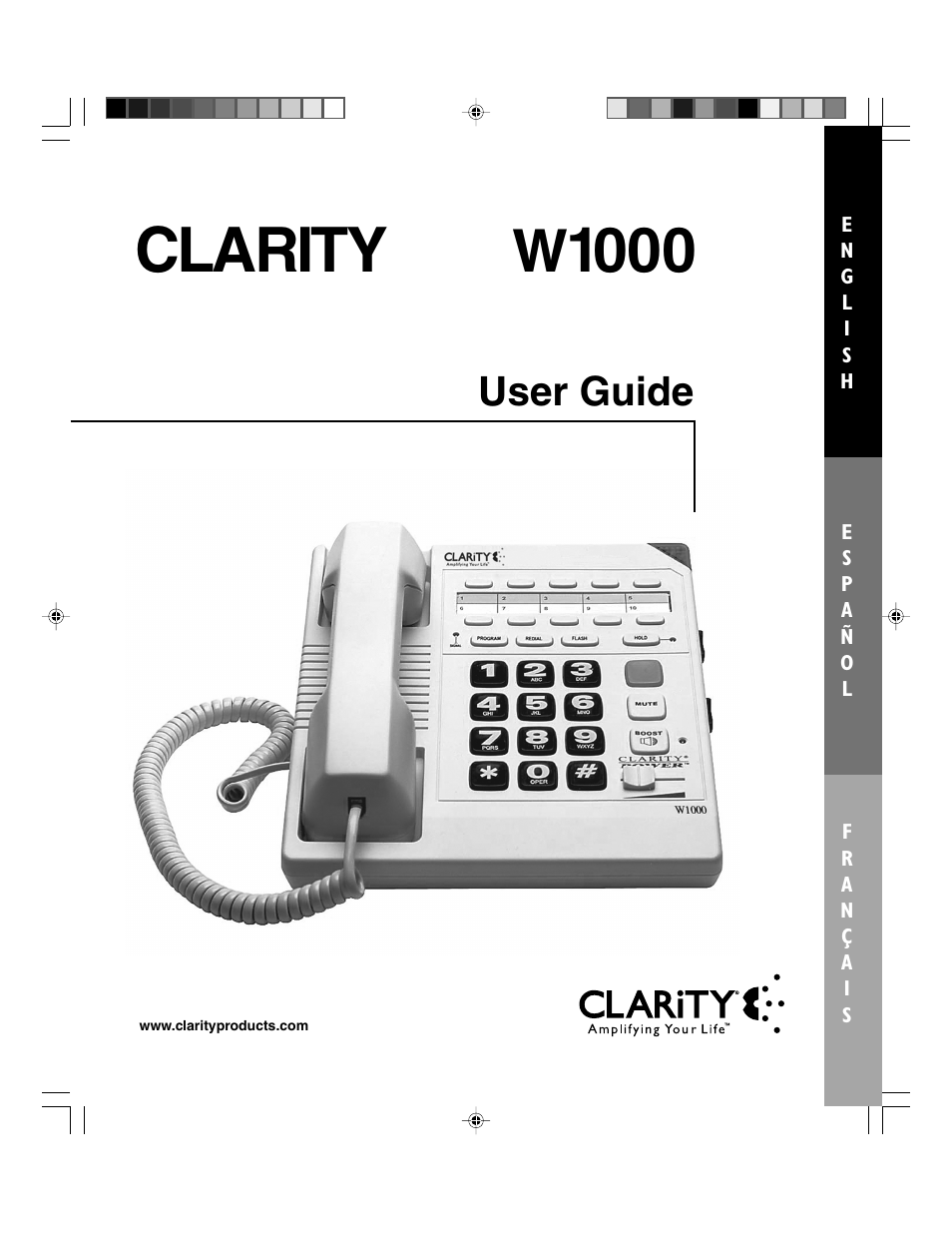 Clarity TELEPHONE W1000 User Manual | 84 pages