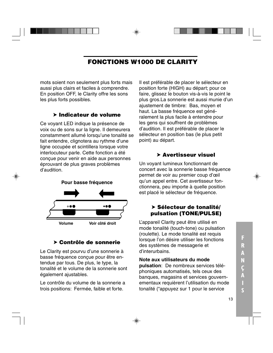 Clarity TELEPHONE W1000 User Manual | Page 69 / 84