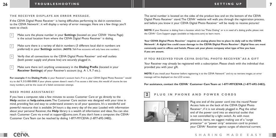If the ceiva digital photo receiver, Stand.the ceiva, Will be ready to receive pictures | Ceiva 2 Digital Photo Receiver LF-2003 User Manual | Page 7 / 16