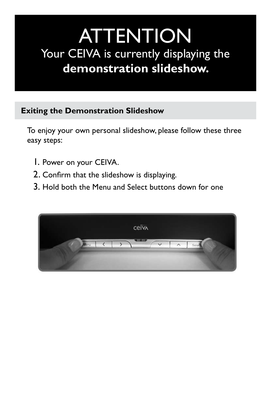 Attention | Ceiva LF4008 User Manual | Page 2 / 37
