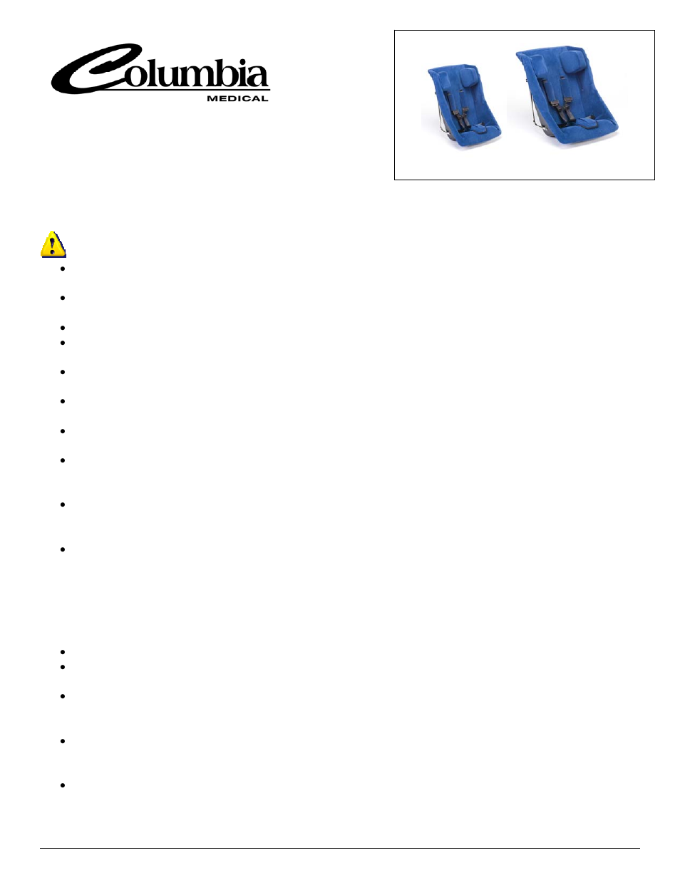Columbian THERAPEDIC 2000 User Manual | 7 pages