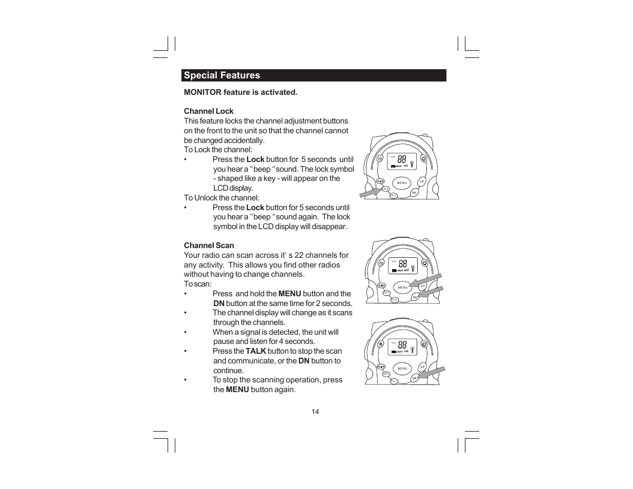 Special features | Columbian FRS22SPR User Manual | Page 14 / 20