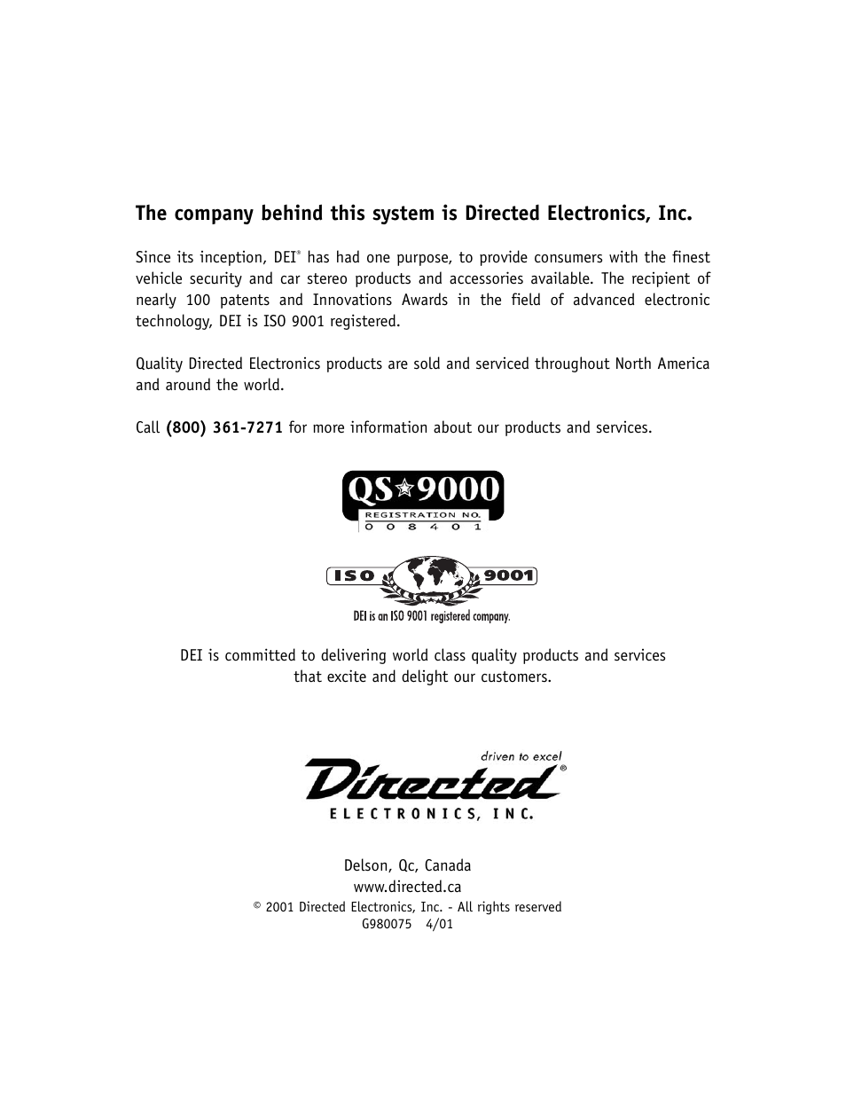 Directed Electronics 76XV User Manual | Page 28 / 28