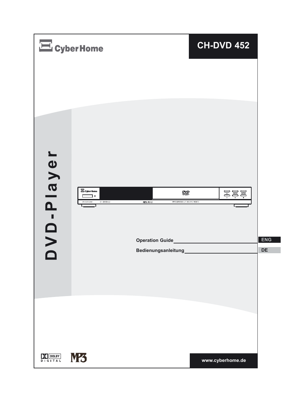 CyberHome Entertainment CH-DVD 452 User Manual | 52 pages
